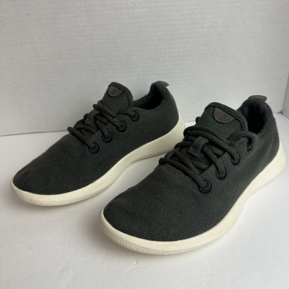 allbirds Women's Merino Wool Runners Sneakers in Jackalberry Dark Green Womens 7 - Picture 3 of 12